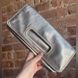 Coach Metallic Light Gold Clutch